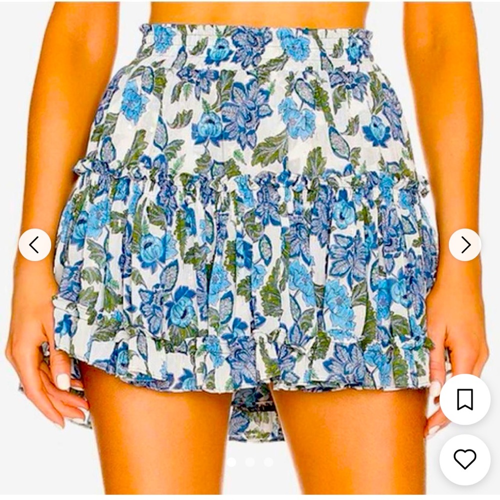 NWOT Misa Los Angeles Floral Ruffled skirt